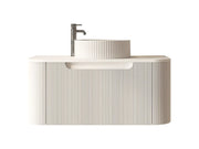 Mercio - Rome Wall Hung Vanity Matte White 900mm - Aqualux Bathrooms