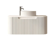 Mercio - Rome Wall Hung Vanity Matte White 750mm - Aqualux Bathrooms