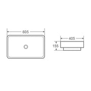 Cosy 60T Insert Basin - Aqualux Bathrooms- Mercio