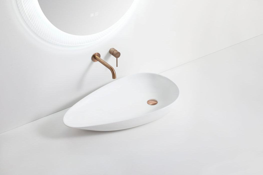 Riva 569 Unique Ceramic Above Counter Basin 580mm - Gloss White