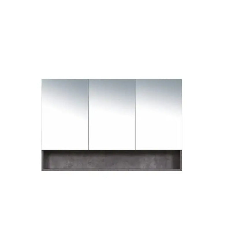 Mercio - Shaving Mirror Cabinet with Shelf 1200mm - Aqualux Bathrooms