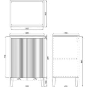 Brighton Freestanding Vanity 600mm (Matte White) - Aqualux Bathrooms- Poseidon