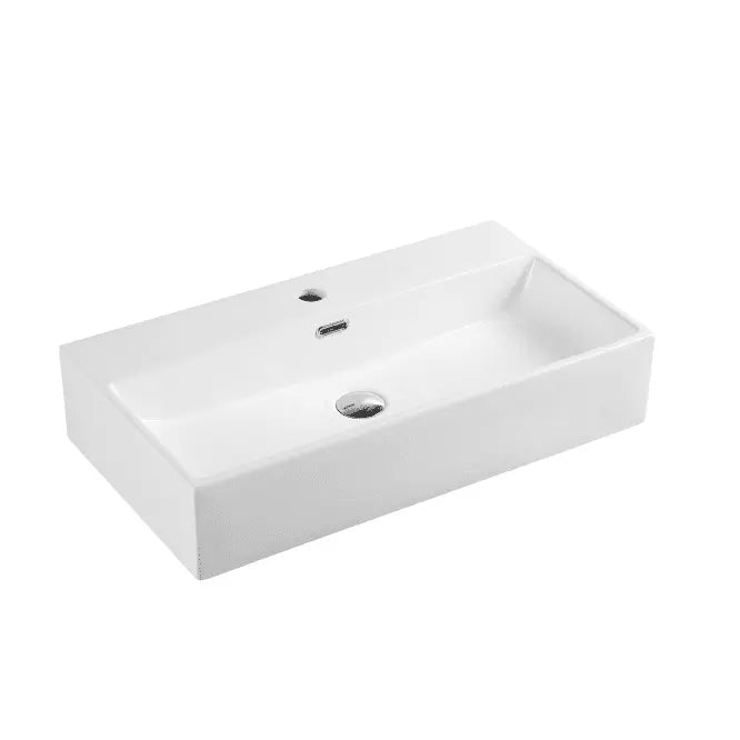 Kube 72M Wall Hung Basin - Aqualux Bathrooms- Mercio