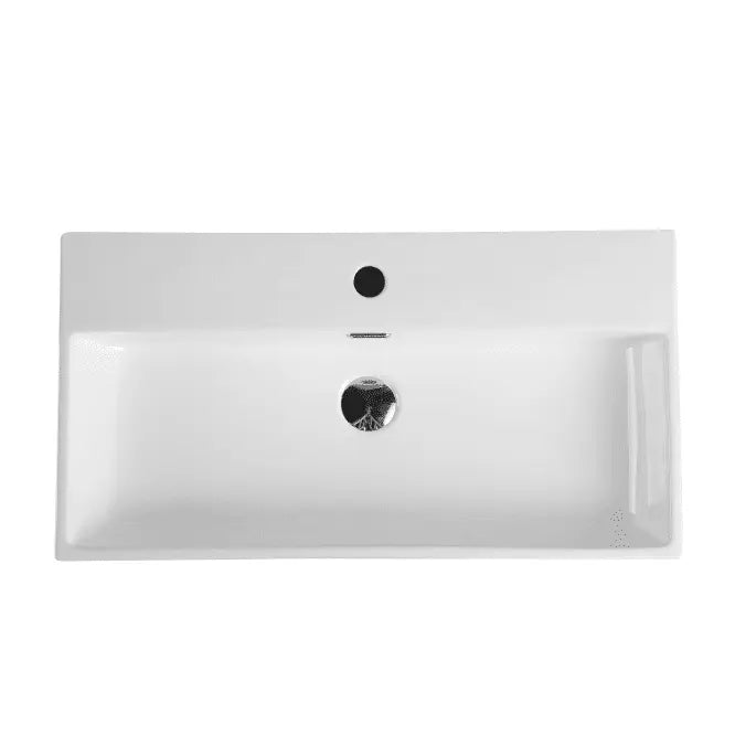 Kube 72M Wall Hung Basin - Aqualux Bathrooms- Mercio