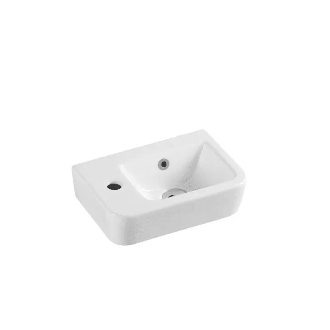 Mini 37L Compact Wall Hung Basin - Aqualux Bathrooms- Mercio