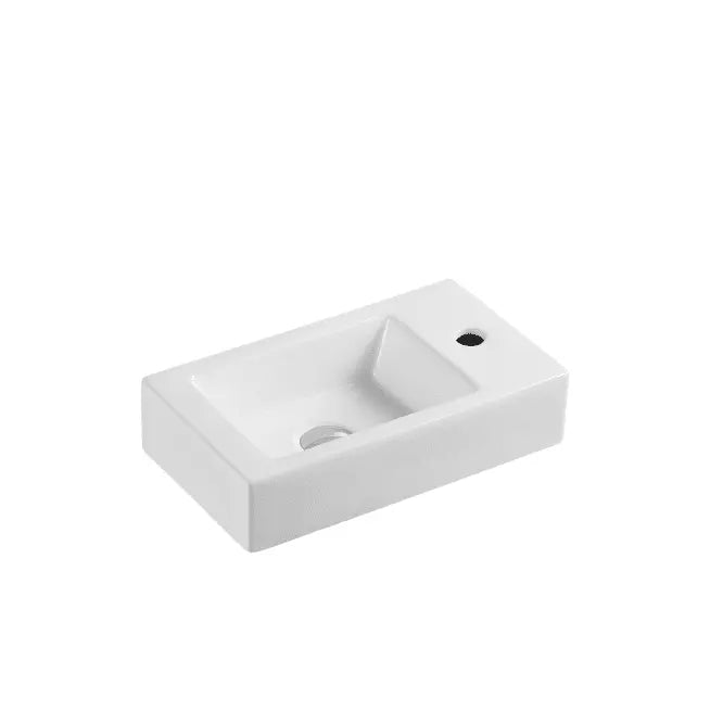 Mini 45R Compact Wall Hung Basin - Aqualux Bathrooms- Mercio