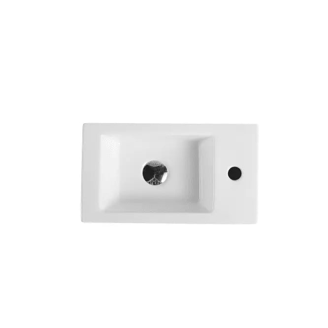 Mini 45R Compact Wall Hung Basin - Aqualux Bathrooms- Mercio