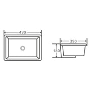 Nue 49 Under Counter Basin - Aqualux Bathrooms- Mercio