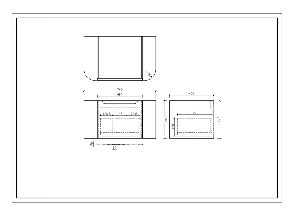 Rome Wall Hung Vanity Matte White 750mm