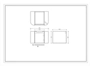 Mercio - Rome Wall Hung Vanity Matte White 600mm - Aqualux Bathrooms