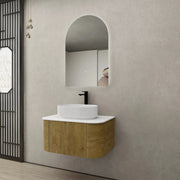 Bronte Wall Hung Vanity 750 (Prime Oak) - Aqualux Bathrooms- Poseidon