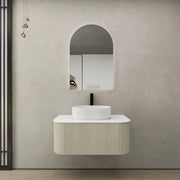 Bronte Wall Hung Vanity 900 (Coastal Oak) - Aqualux Bathrooms- Poseidon