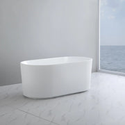 Ally Groove Oval Freestanding Bathtub 1500mm (No Overflow) - Aqualux Bathrooms- Poseidon