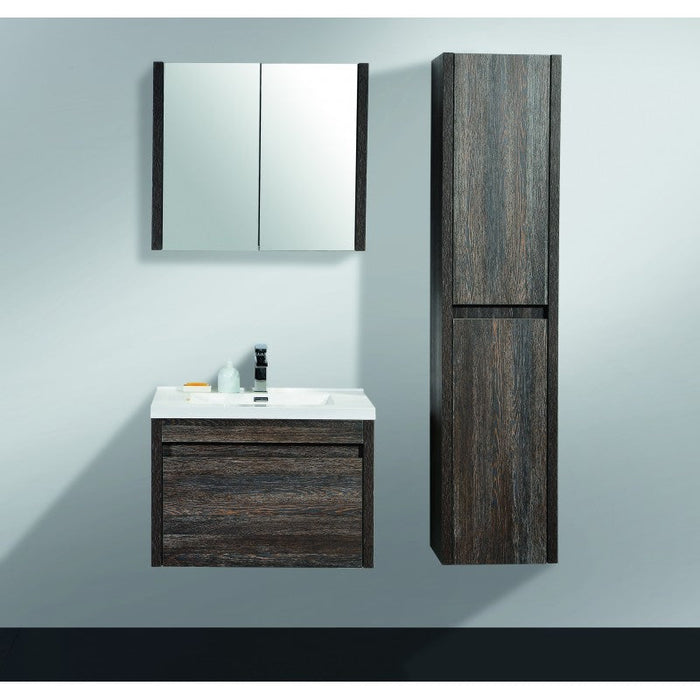 Belbagno Alexandra Wall Hung Tall Boy 1760mm - Silver Oak