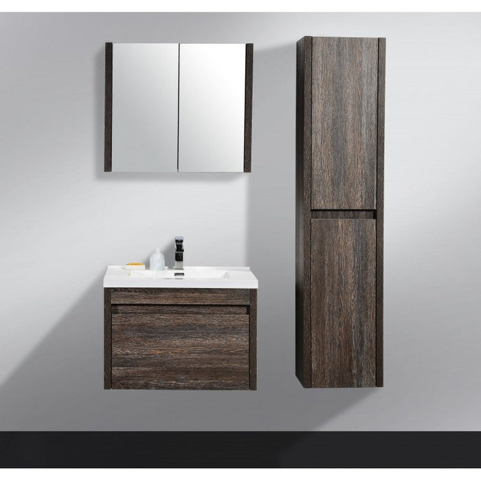 Belbagno Alexandra Wall Hung Vanity 760mm - Silver Oak