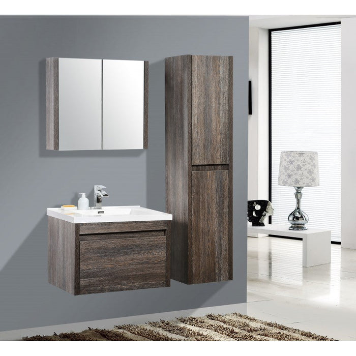 Belbagno Alexandra Wall Hung Vanity 760mm - Silver Oak