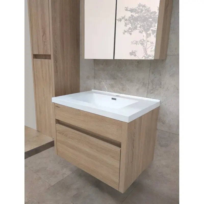 Belbagno Belbagno Alexandra Wall Hung Vanity 760mm - White Oak Belbagno