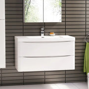 Belbagno Belbagno Ancona Wall Hung Vanity 1200mm - Gloss White Belbagno