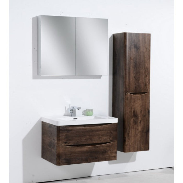 Belbagno Ancona Wall Hung Vanity 1200mm - Rose Wood