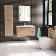 Belbagno Belbagno Ancona Wall Hung Vanity 1200mm - White Oak Belbagno