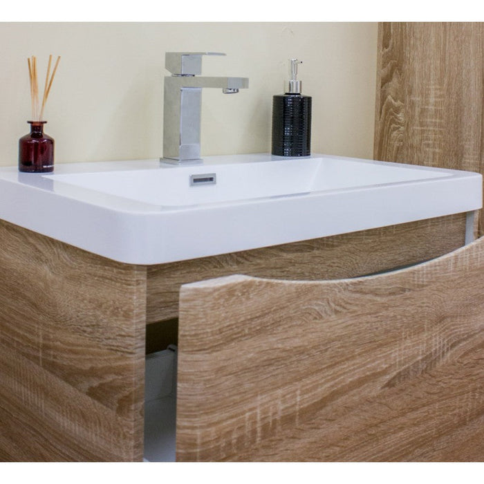 Belbagno Ancona Wall Hung Vanity 1200mm - White Oak