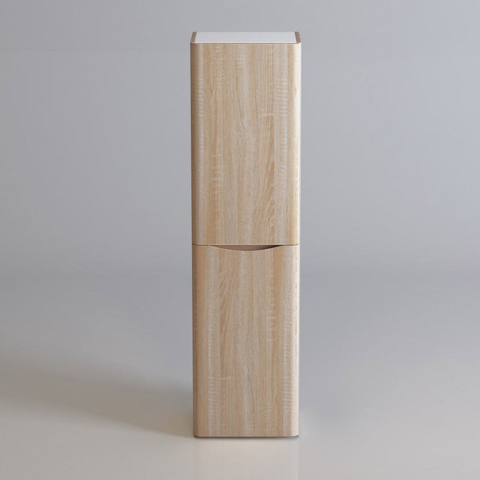 Belbagno Ancona Wall Hung Tall Boy 1500mm - White Oak