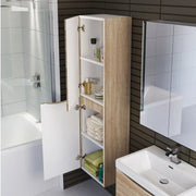 Belbagno Ancona Wall Hung Tall Boy 1500mm - White Oak - Aqualux Bathrooms- Belbagno