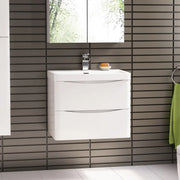 Belbagno Belbagno Ancona Wall Hung Vanity 600mm - Gloss White Belbagno