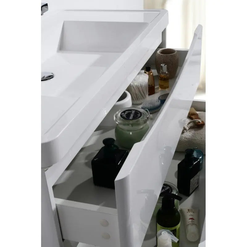 Belbagno Belbagno Ancona Wall Hung Vanity 900mm - Gloss White Belbagno