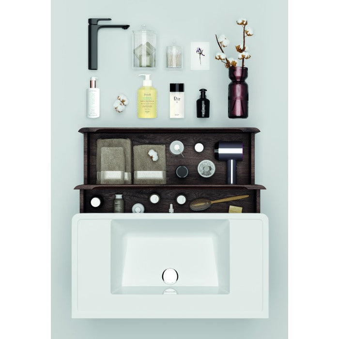 Belbagno Ancona Wall Hung Vanity 900mm - Rose Wood