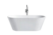 ARVO White Freestanding Bathtub - Aqualux Bathrooms- Mercio