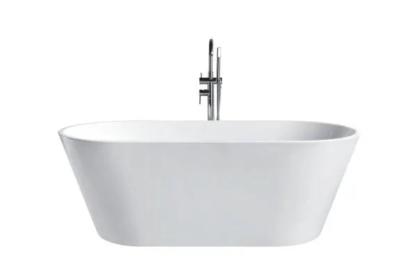 ARVO White Freestanding Bathtub - Aqualux Bathrooms- Mercio