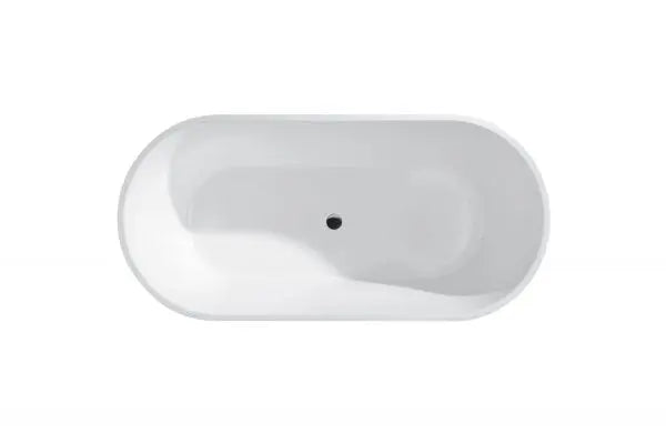 ARVO White Freestanding Bathtub - Aqualux Bathrooms- Mercio