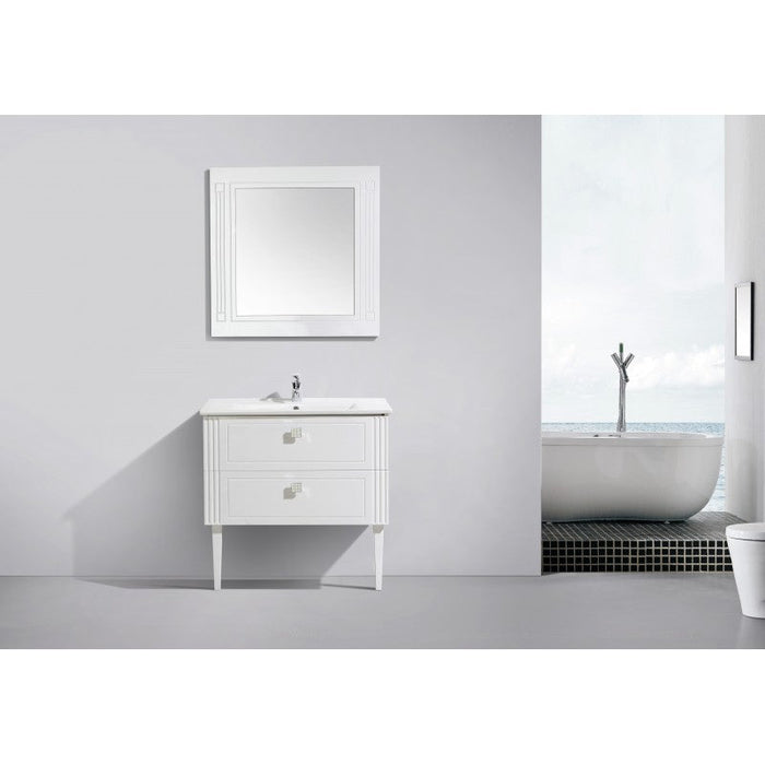 Belbagno Atria De Luxe Wall Hung / Freestanding Vanity 1000mm -  Gloss White