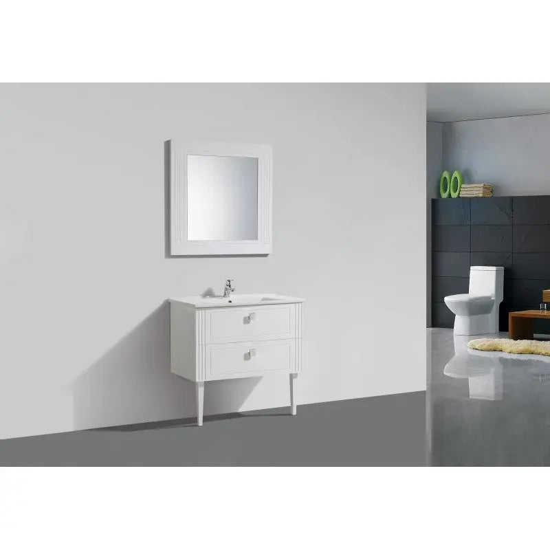 Belbagno Atria De Luxe Wall Hung / Freestanding Vanity 1000mm -  Gloss White - Aqualux Bathrooms- Belbagno