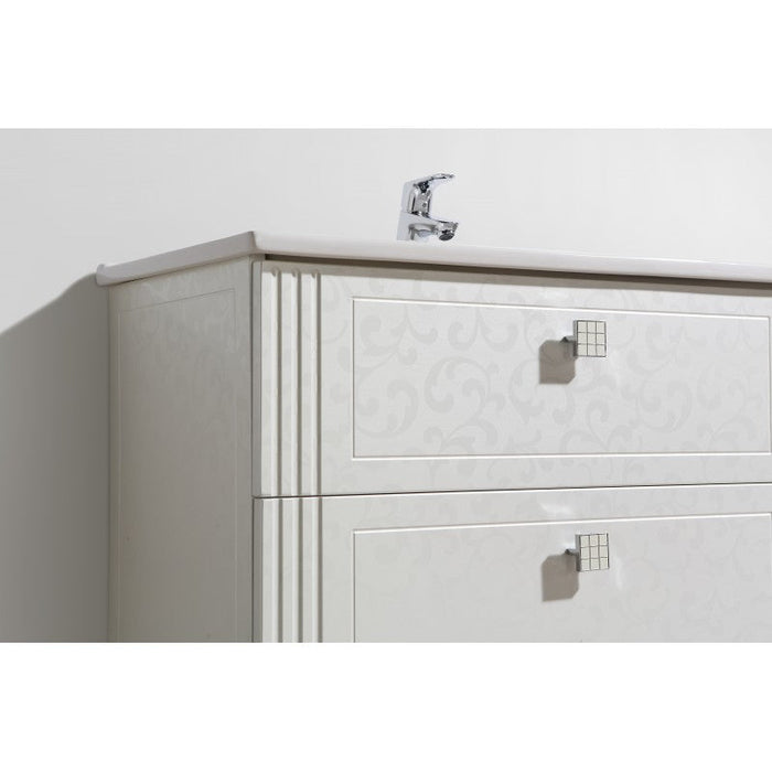 Belbagno Atria De Luxe Wall Hung / Freestanding Vanity 1000mm -  White Pattern