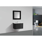 Belbagno Atria Neo Wall Hung / Freestanding Vanity 850mm -  Gloss Black - Aqualux Bathrooms- Belbagno