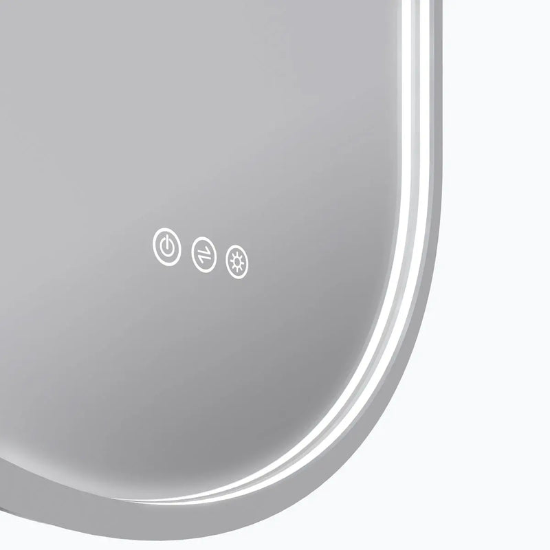 Euro Mirror - Käpsel LED Mirror 500W x 1000H - Aqualux Bathrooms