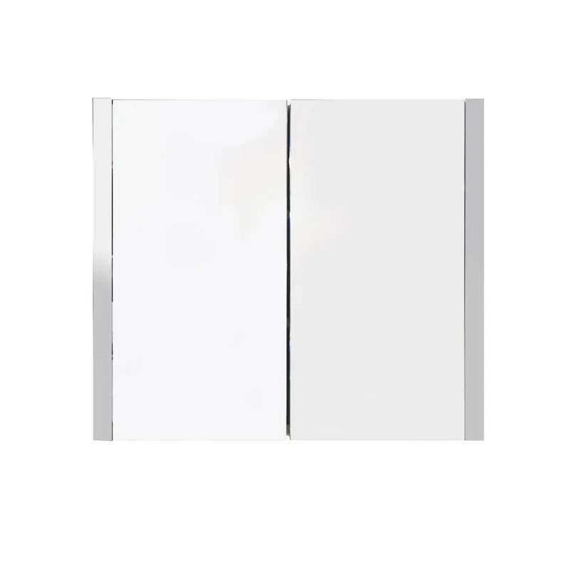 Belbagno - Belbagno Alexandra MDF Shaving Cabinet 760mm - Gloss White - Aqualux Bathrooms
