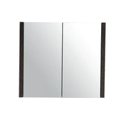 Belbagno - Belbagno Alexandra MDF Shaving Cabinet 760mm - Silver Oak - Aqualux Bathrooms