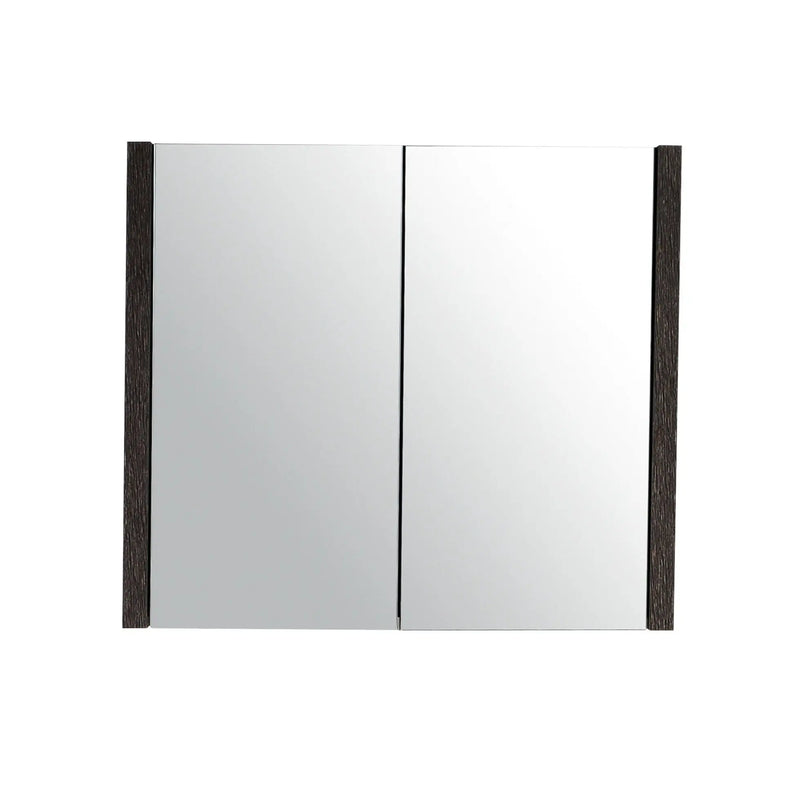 Belbagno - Belbagno Alexandra MDF Shaving Cabinet 760mm - Silver Oak - Aqualux Bathrooms