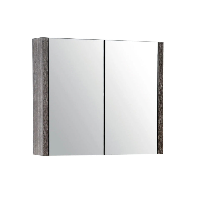 Belbagno - Belbagno Alexandra MDF Shaving Cabinet 760mm - Silver Oak - Aqualux Bathrooms