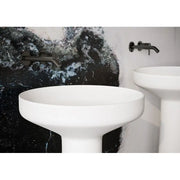 Belbagno - Belbagno Marcello Pedestal Basin 500mm - Matte White - Aqualux Bathrooms