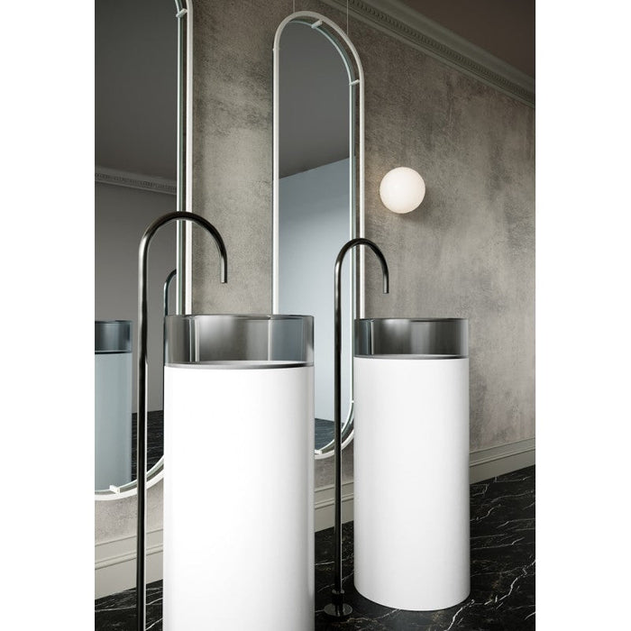 Belbagno Hilton Pedestal Basin 400mm - Black Mist