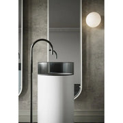Belbagno - Belbagno Hilton Pedestal Basin 400mm - Black Mist - Aqualux Bathrooms