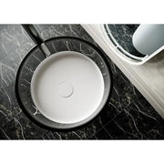 Belbagno - Belbagno Hilton Pedestal Basin 400mm - Black Mist - Aqualux Bathrooms