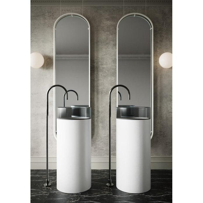 Belbagno Hilton Pedestal Basin 400mm - Black Mist