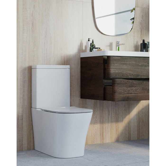 Belbagno Modena Rimless 2.0 Geberit Back To Wall Toilet Suite 680mm - Gloss White