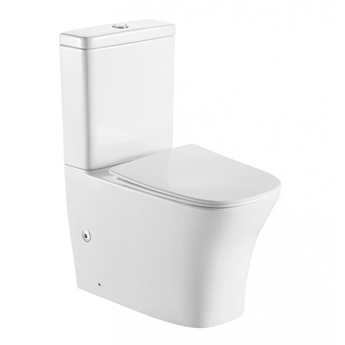 Belbagno Modena Rimless 2.0 Geberit Back To Wall Toilet Suite 680mm - Gloss White