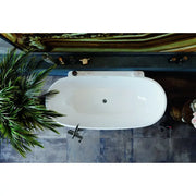 Belbagno - Belbagno Palermo Freestanding Bathtub 1650mm - Semi Gloss White - Aqualux Bathrooms